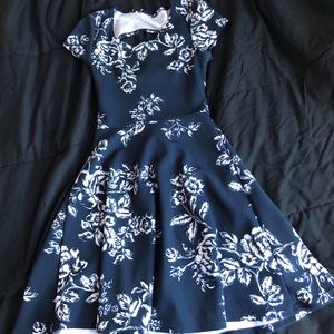 Black and White Floral Dress